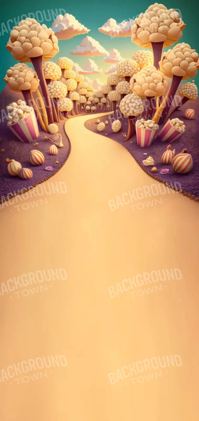 Popcorn Road 8X16 Ultracloth ( 96 X 192 Inch ) Backdrop