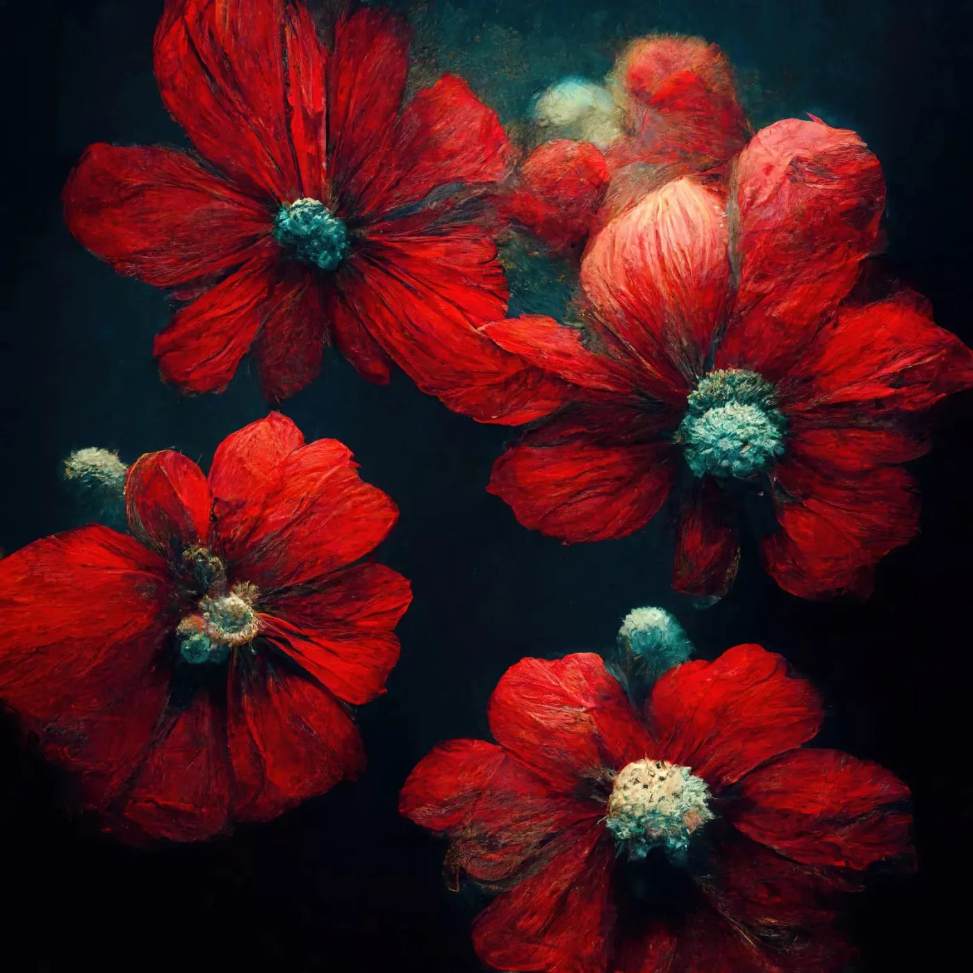 Poppies 10X10 Ultracloth ( 120 X Inch ) Backdrop