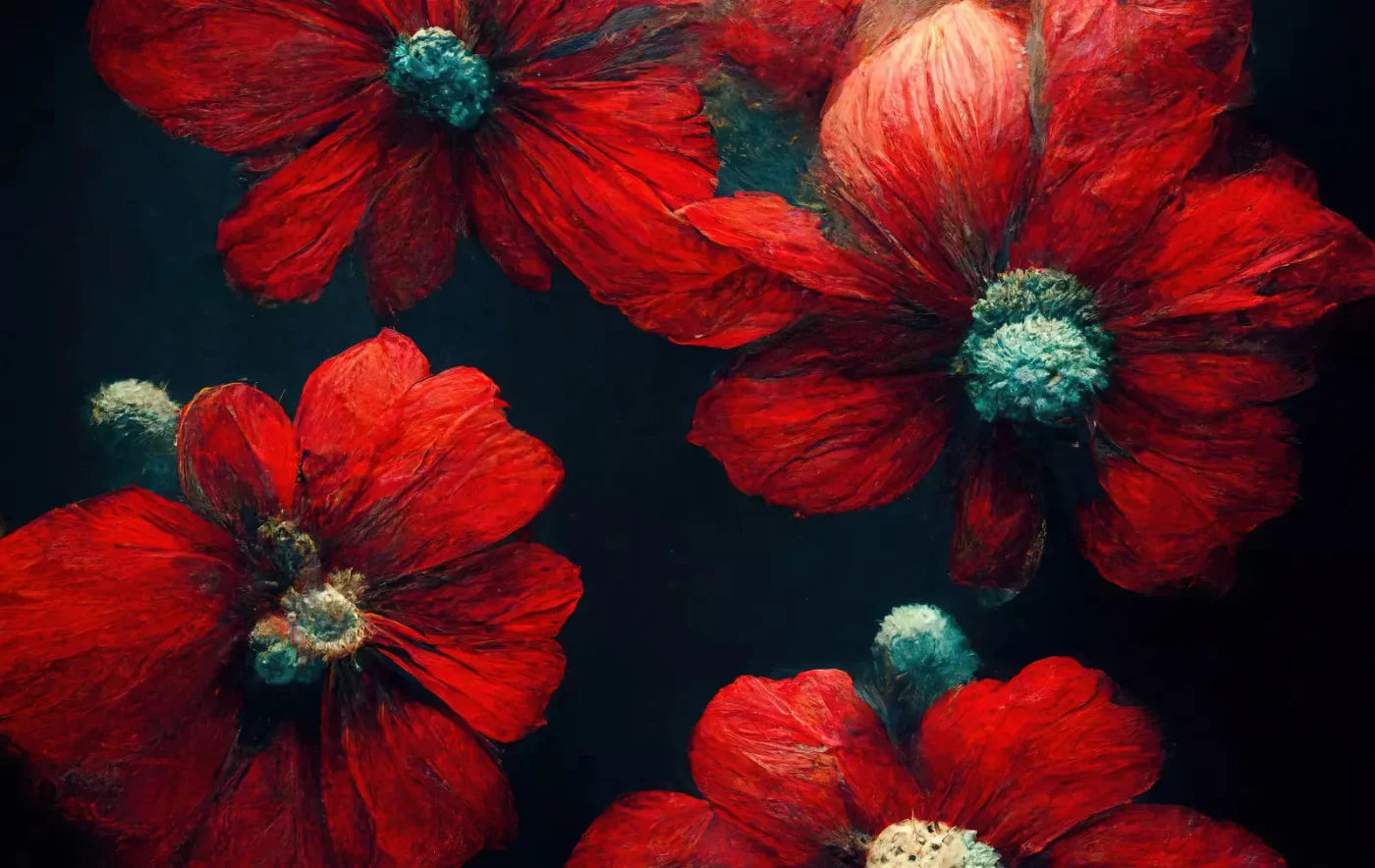 Poppies 16X10 Ultracloth ( 192 X 120 Inch ) Backdrop