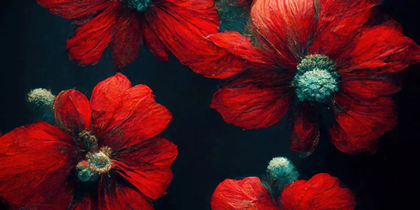 Poppies 20X10 Ultracloth ( 240 X 120 Inch ) Backdrop