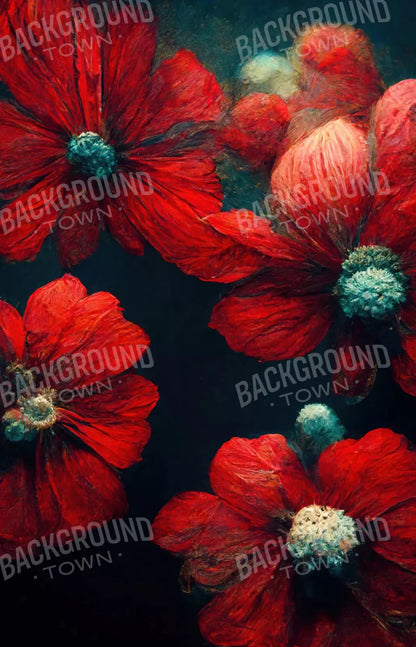 Poppies 8X12 Ultracloth ( 96 X 144 Inch ) Backdrop