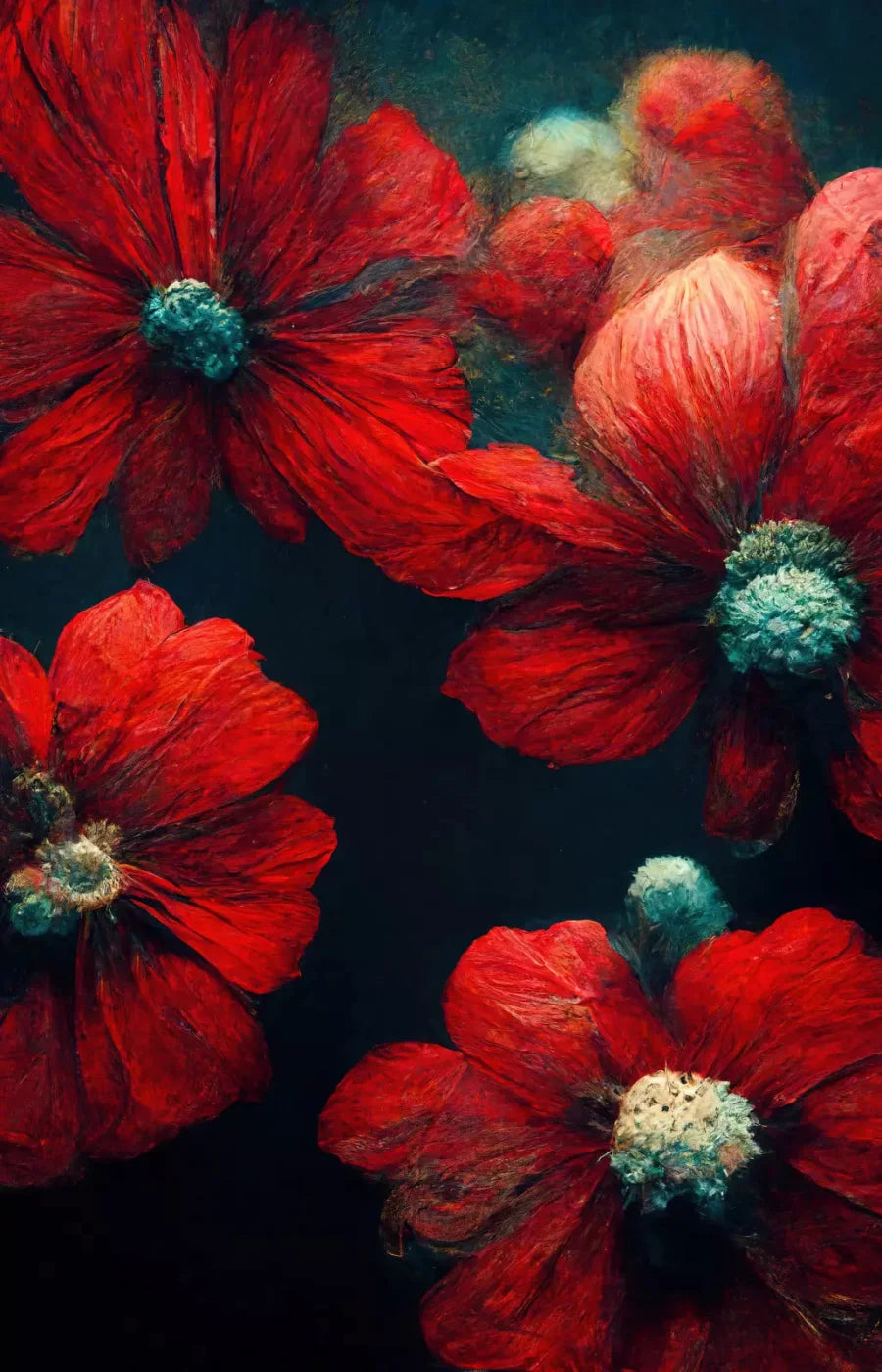 Poppies 8X12 Ultracloth ( 96 X 144 Inch ) Backdrop