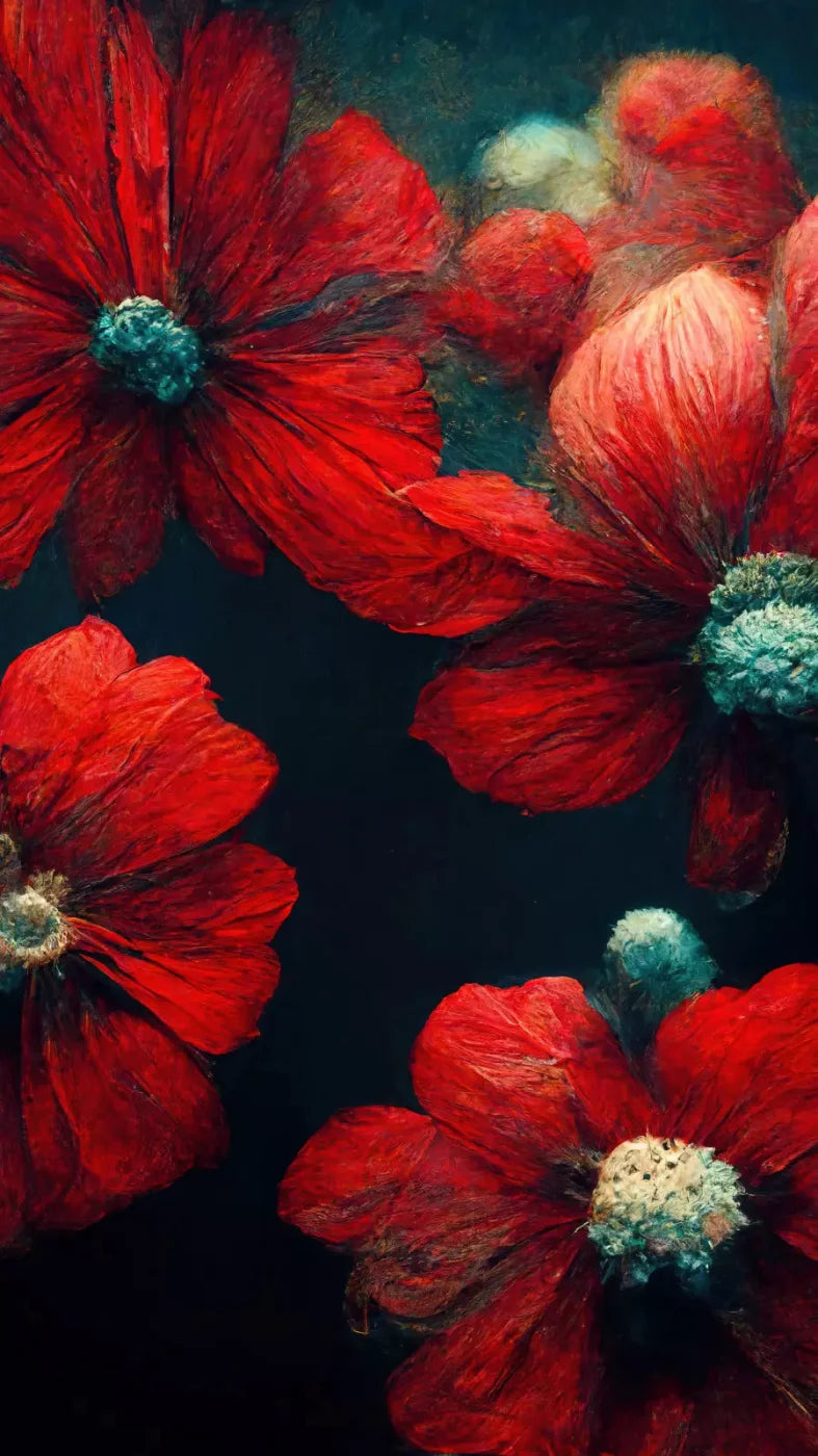 Poppies 8X14 Ultracloth ( 96 X 168 Inch ) Backdrop