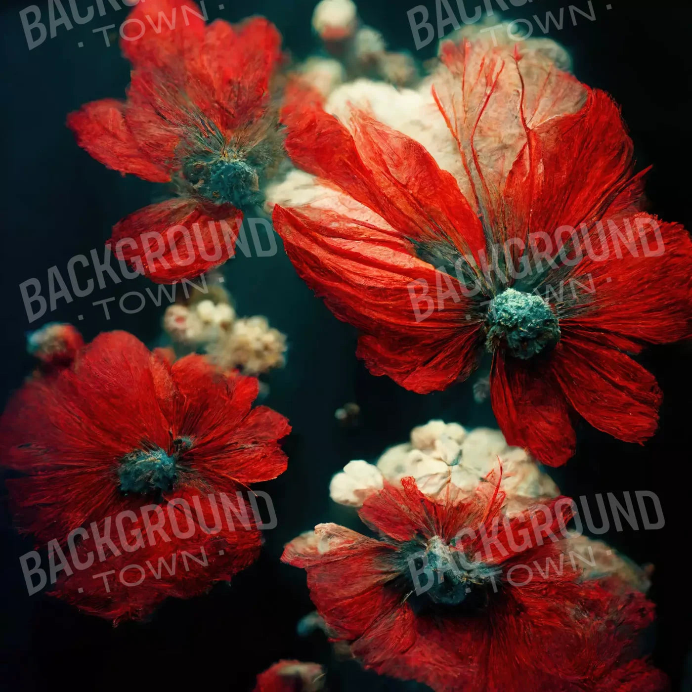 Poppy 8X8 Fleece ( 96 X Inch ) Backdrop
