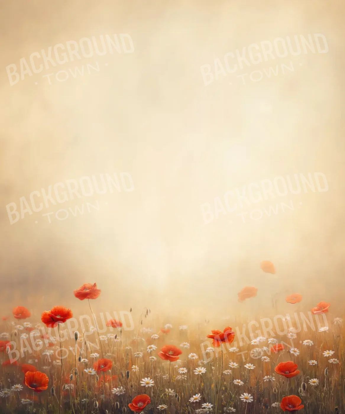 Poppy Field 10’x12’ UltraCloth (120 x 144 inch) Backdrop