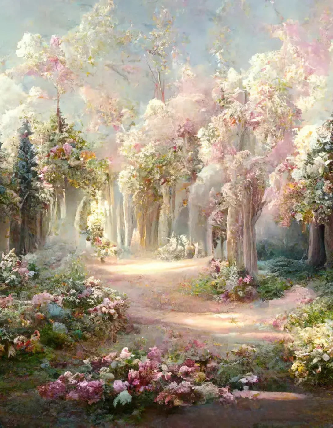Pretty Forest 6’X8’ Fleece (72 X 96 Inch) Backdrop