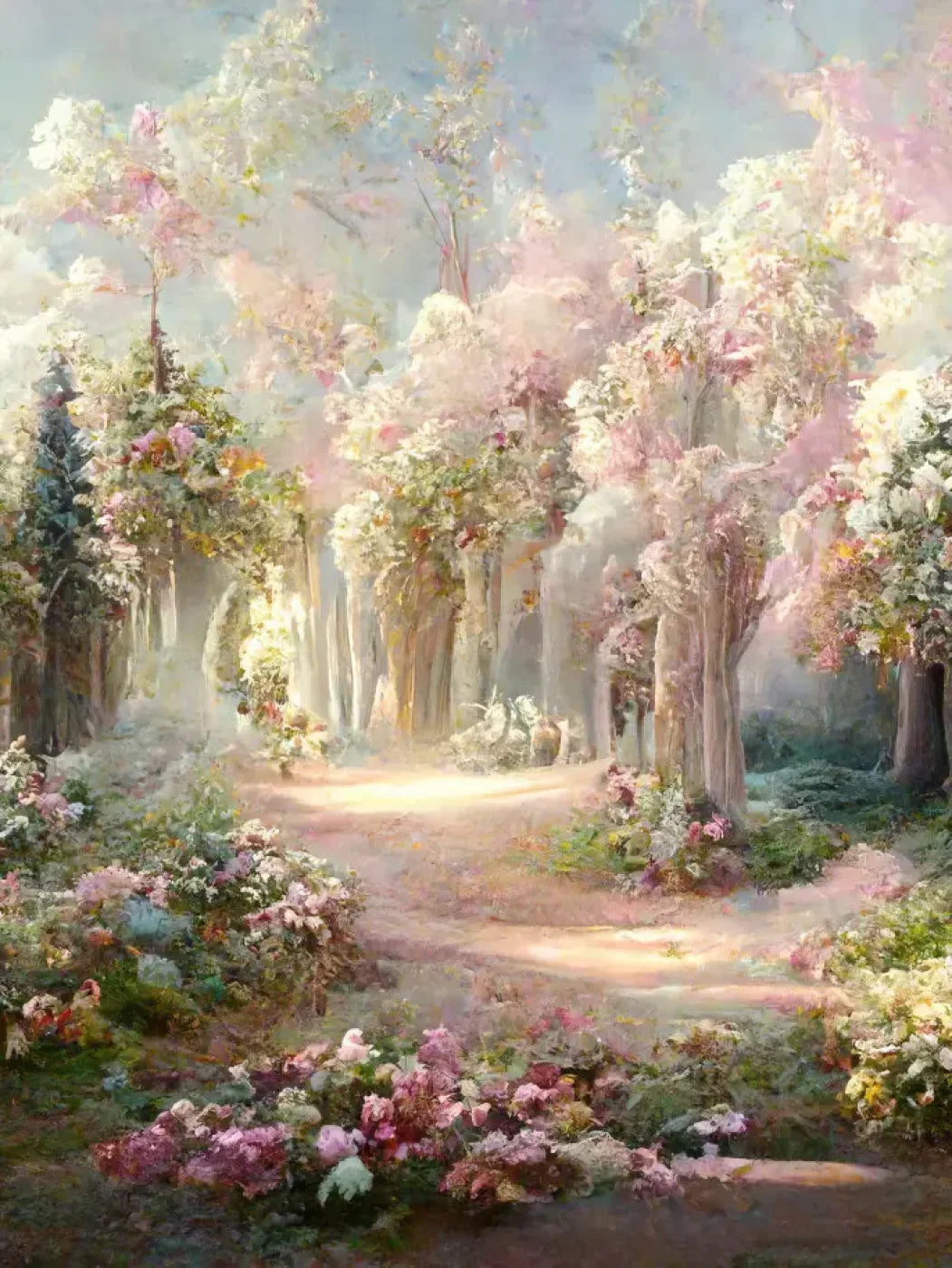 Pretty Forest 8’X10’ Fleece (96 X 120 Inch) Backdrop