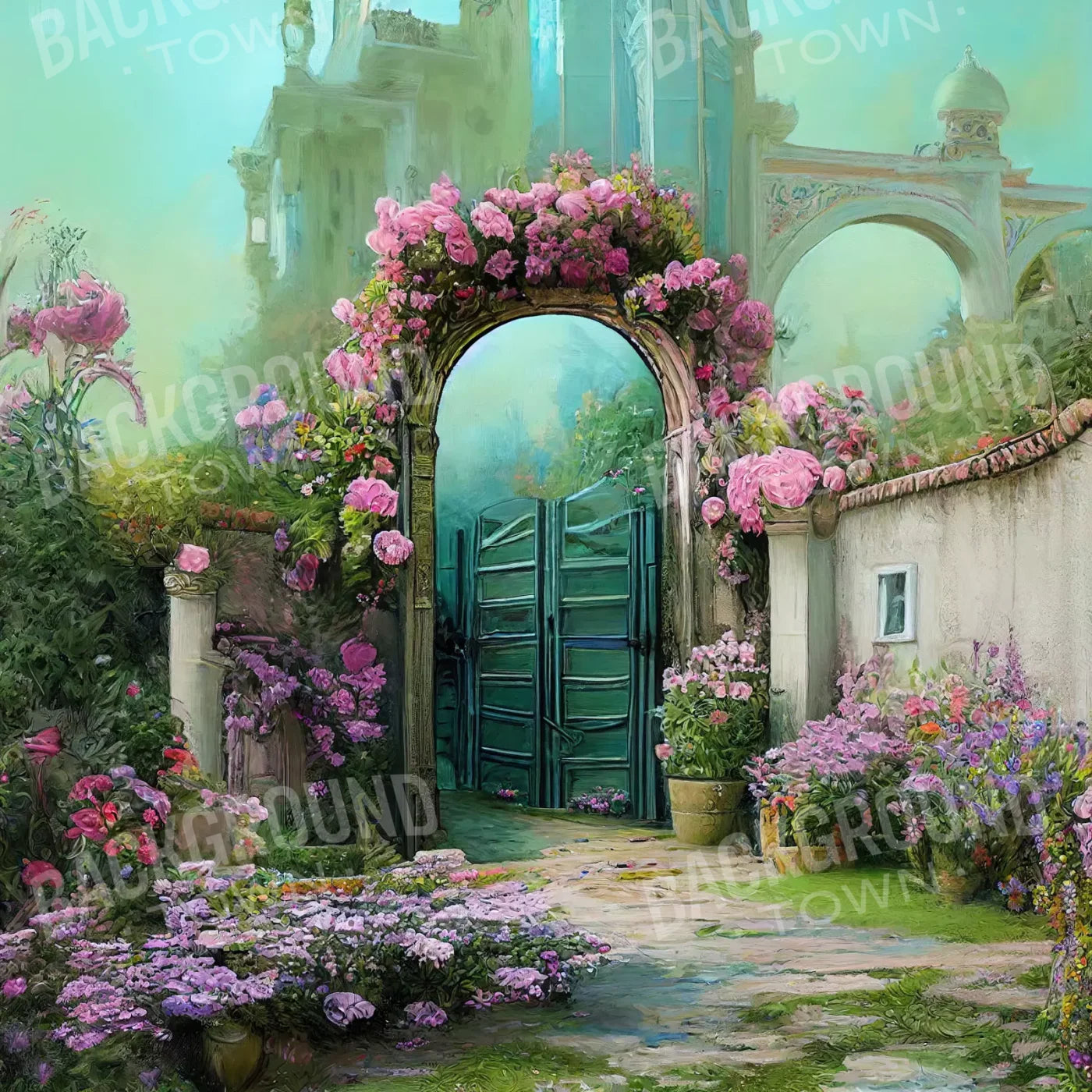Pretty Garden 10’X10’ Ultracloth (120 X Inch) Backdrop
