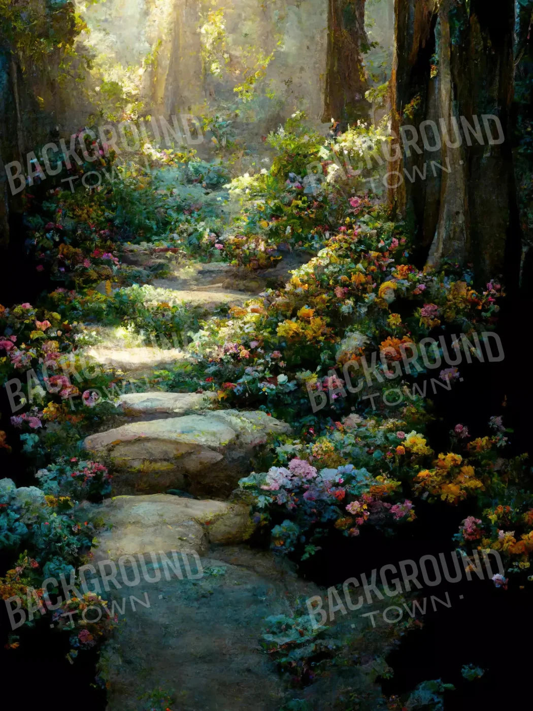 Pretty Path 5X68 Fleece ( 60 X 80 Inch ) Backdrop