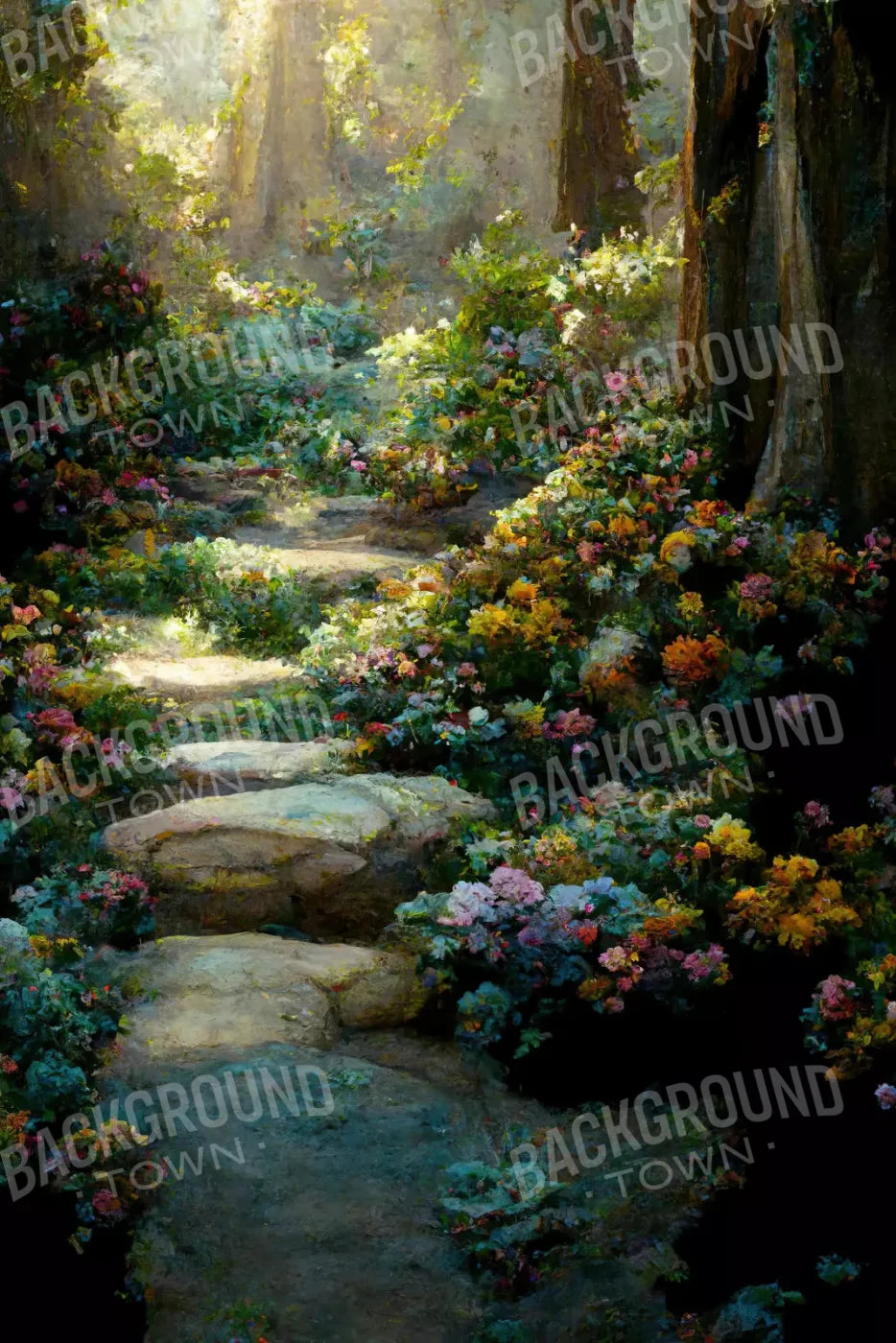 Pretty Path 5X8 Ultracloth ( 60 X 96 Inch ) Backdrop