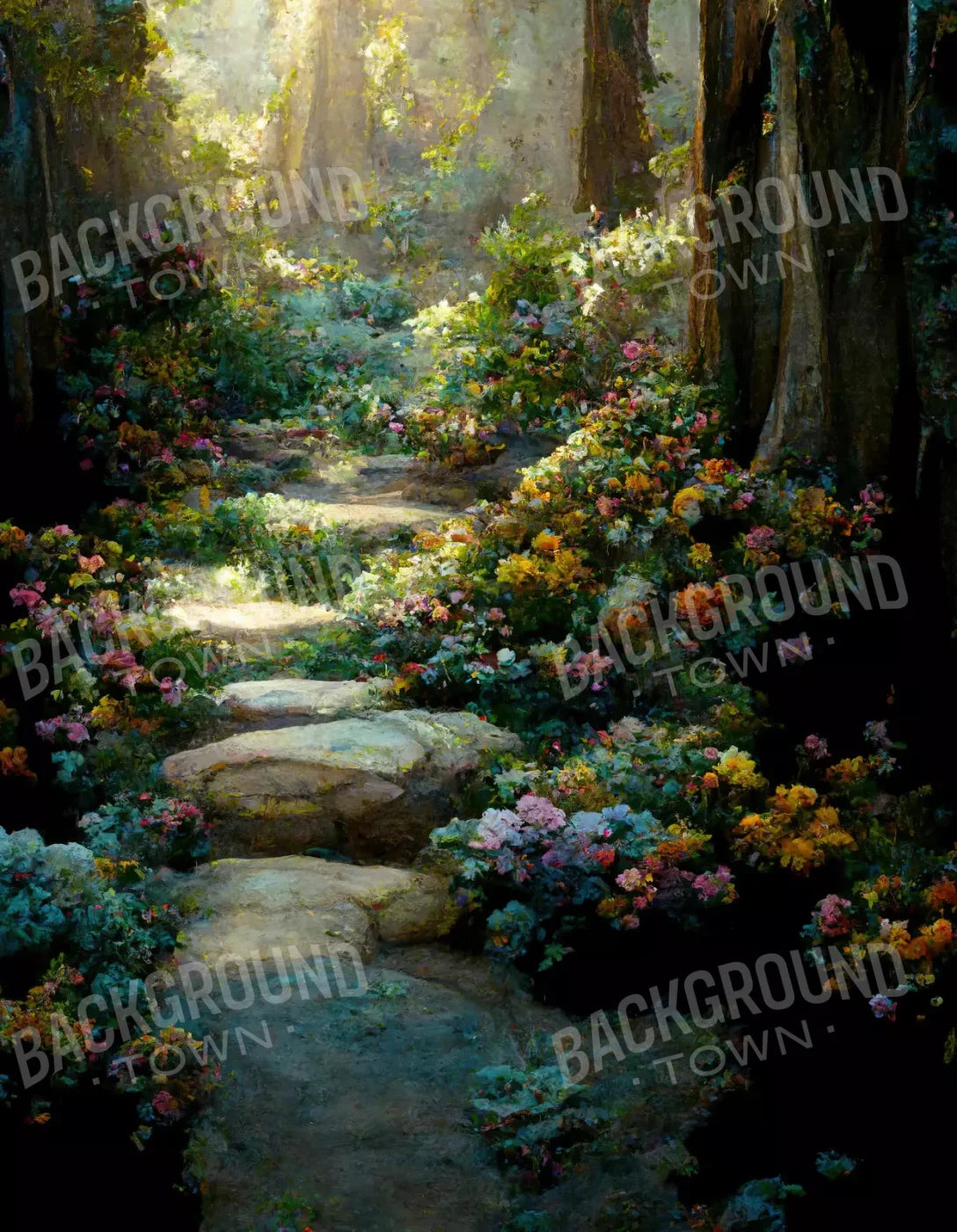 Pretty Path 6X8 Fleece ( 72 X 96 Inch ) Backdrop