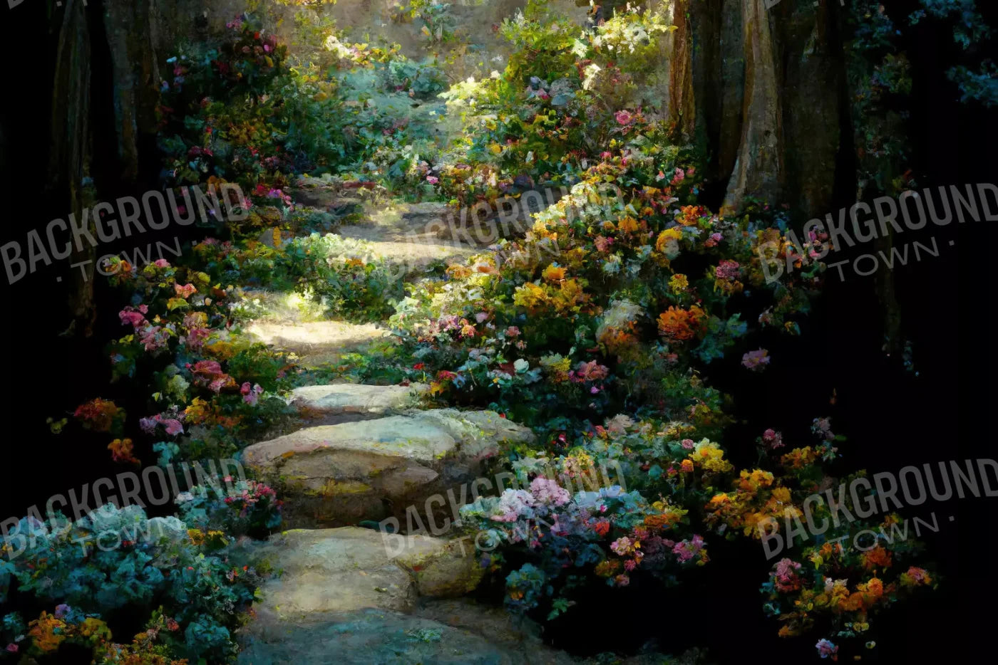 Pretty Path 8X5 Ultracloth ( 96 X 60 Inch ) Backdrop