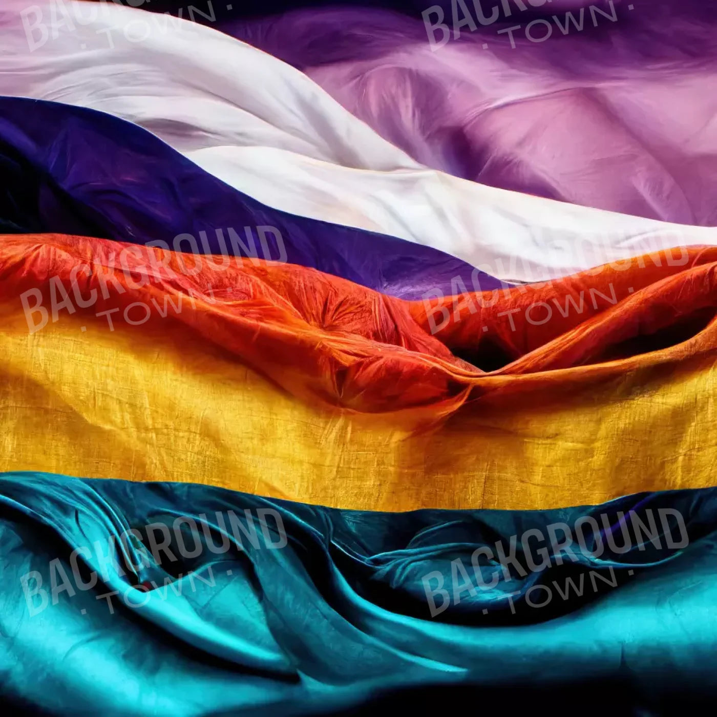 Pride Flag 1 8’X8’ Fleece (96 X Inch) Backdrop