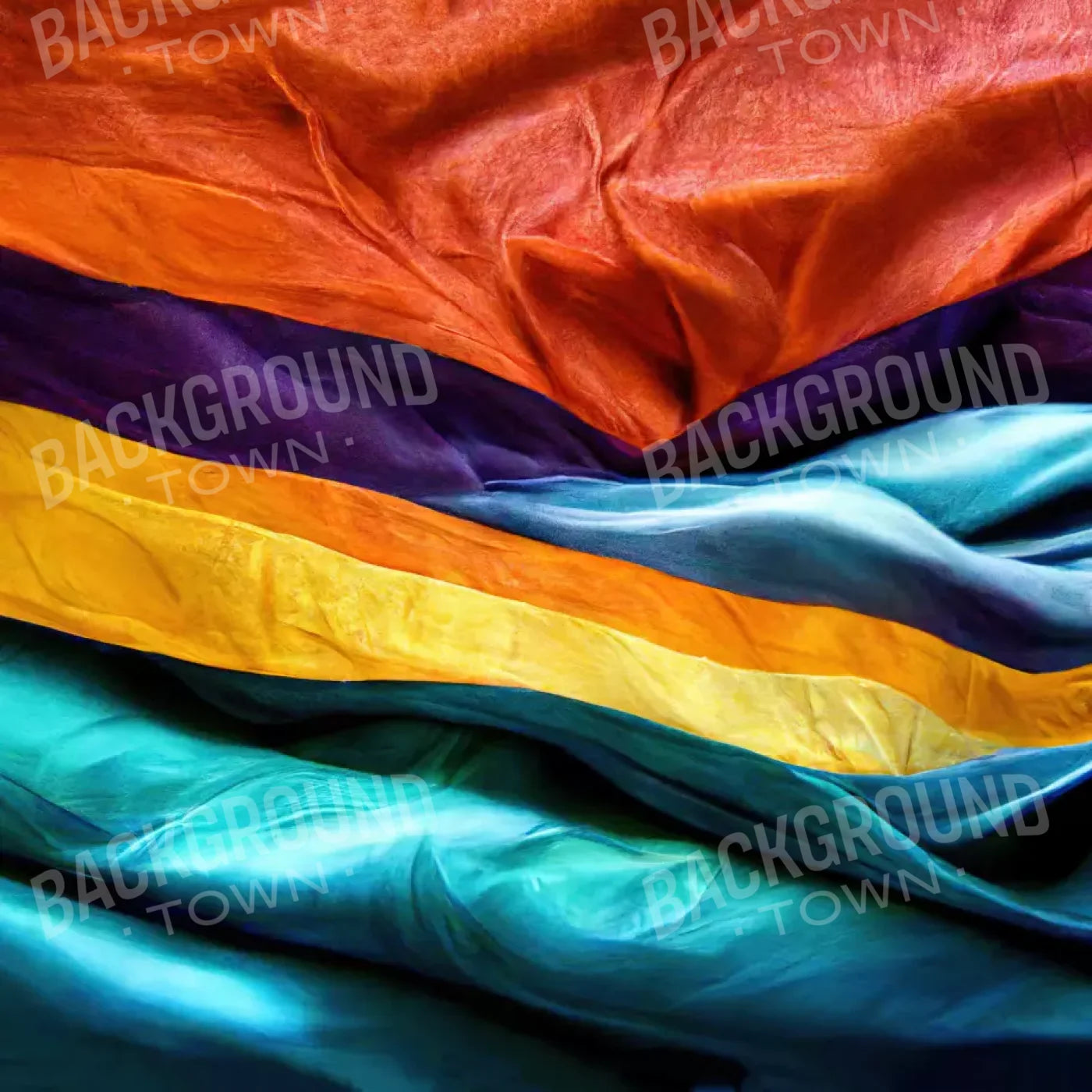 Pride Flag 3 8’X8’ Fleece (96 X Inch) Backdrop