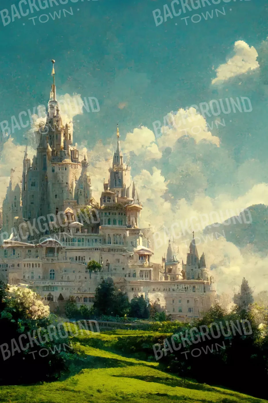 Princess Castle 5’X8’ Ultracloth (60 X 96 Inch) Backdrop