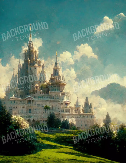 Princess Castle 6’X8’ Fleece (72 X 96 Inch) Backdrop