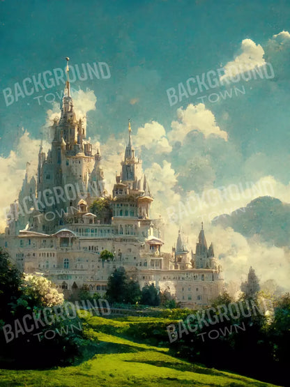 Princess Castle 8’X10’ Fleece (96 X 120 Inch) Backdrop