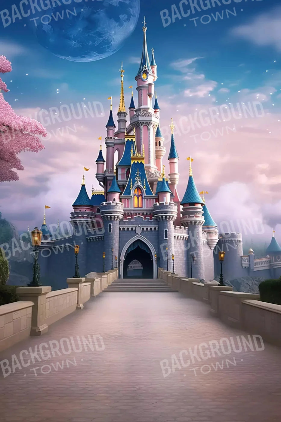 Princess Castle I 5X8 Ultracloth ( 60 X 96 Inch ) Backdrop