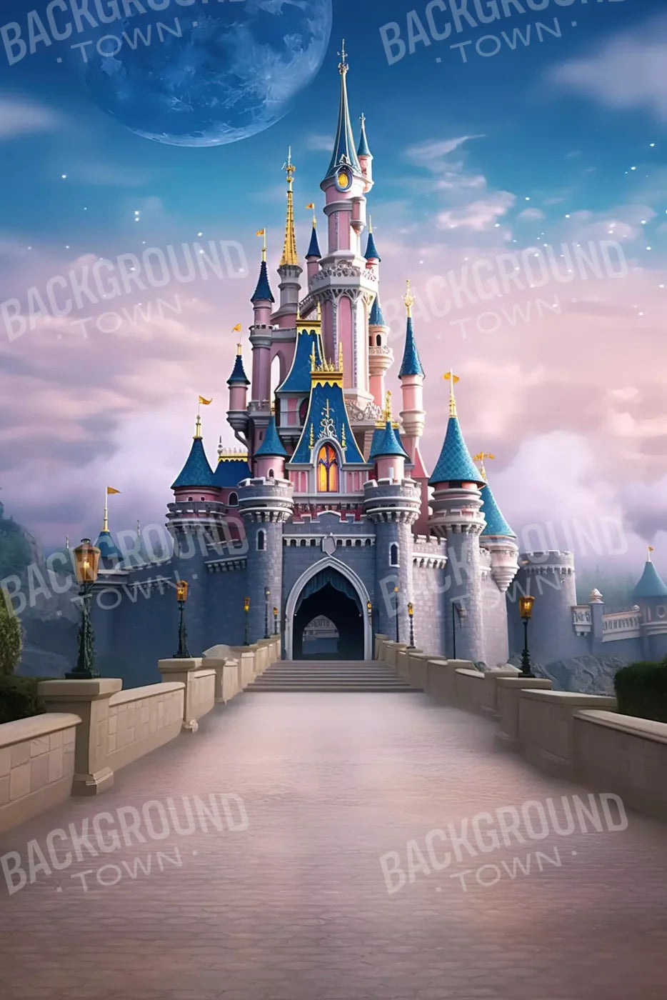 Princess Castle I 8’x12’ UltraCloth (96 x 144 inch) Backdrop