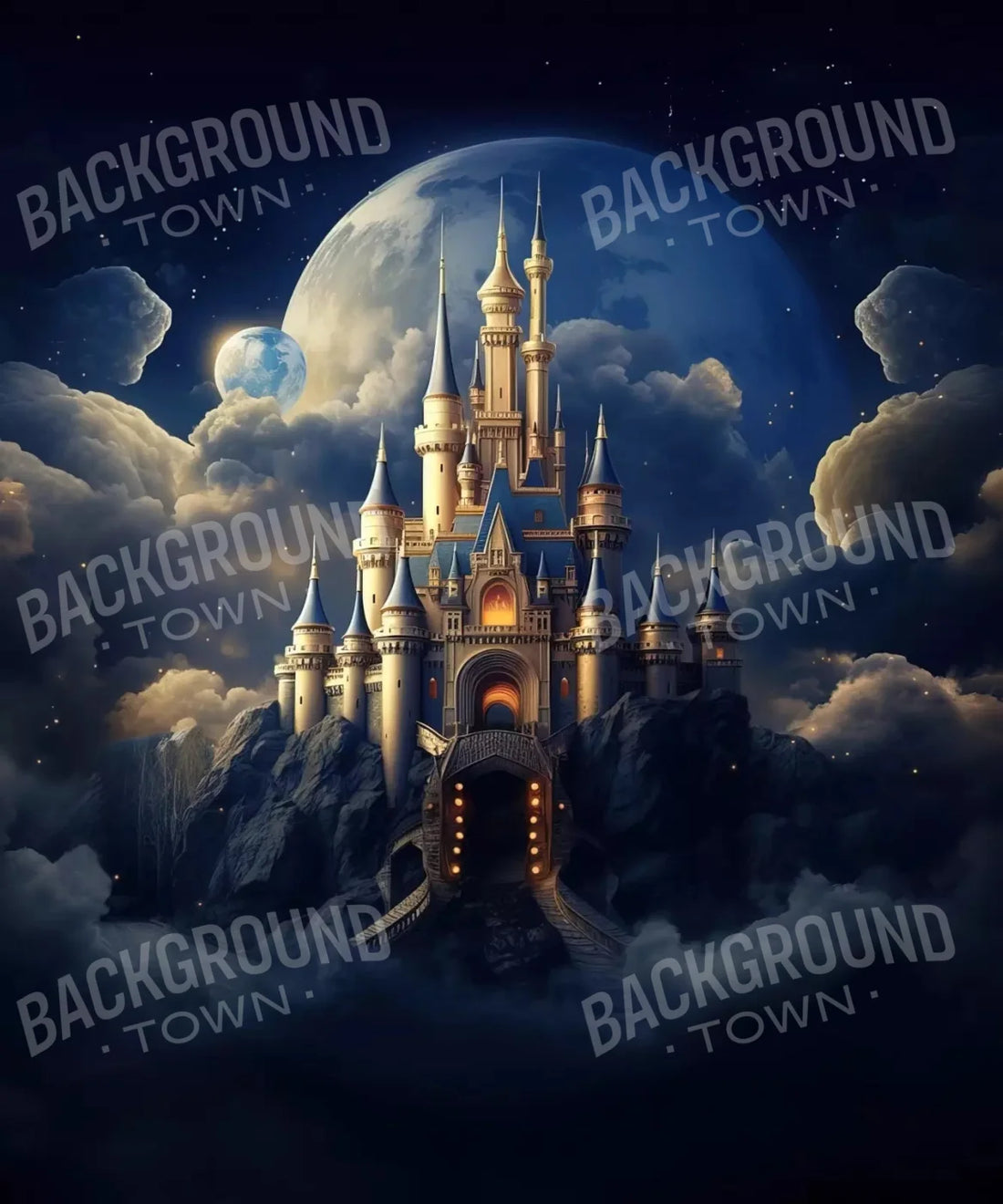 Blue Set Designs Backdrop for Photography