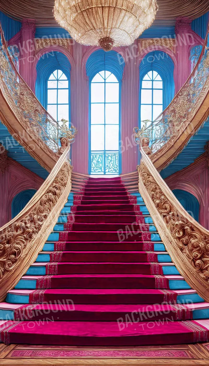 Princess Staircase 8’X14’ Ultracloth (96 X 168 Inch) Backdrop