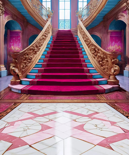 Princess Staircase Sweep 10’X12’ Ultracloth (120 X 144 Inch) Backdrop