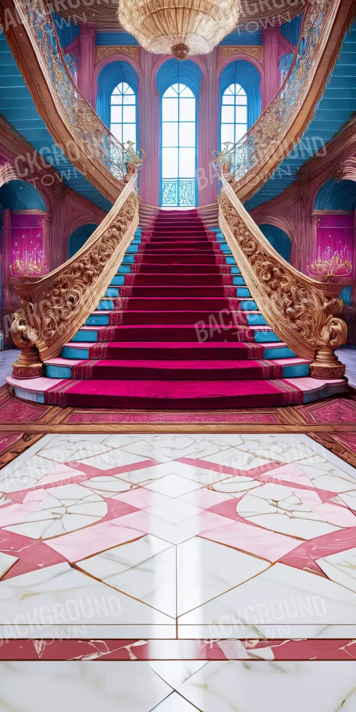 Princess Staircase Sweep 10’X20’ Ultracloth (120 X 240 Inch) Backdrop