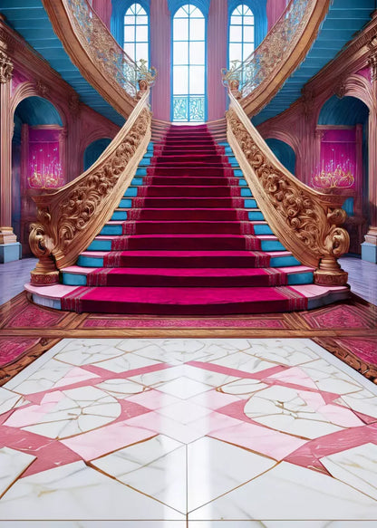 Princess Staircase Sweep 5’X7’ Ultracloth (60 X 84 Inch) Backdrop