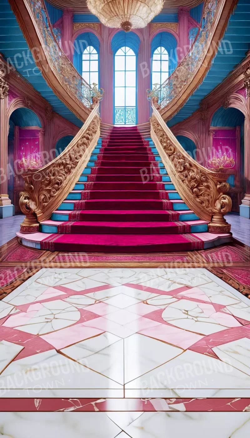 Princess Staircase Sweep 8’X14’ Ultracloth (96 X 168 Inch) Backdrop