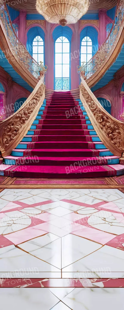 Princess Staircase Sweep 8’X20’ Ultracloth (96 X 240 Inch) Backdrop