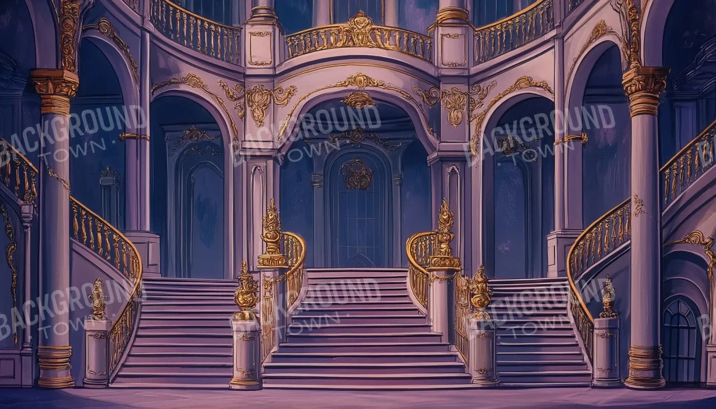 Princess Stairs 14’x8’ UltraCloth (168 x 96 inch) Backdrop