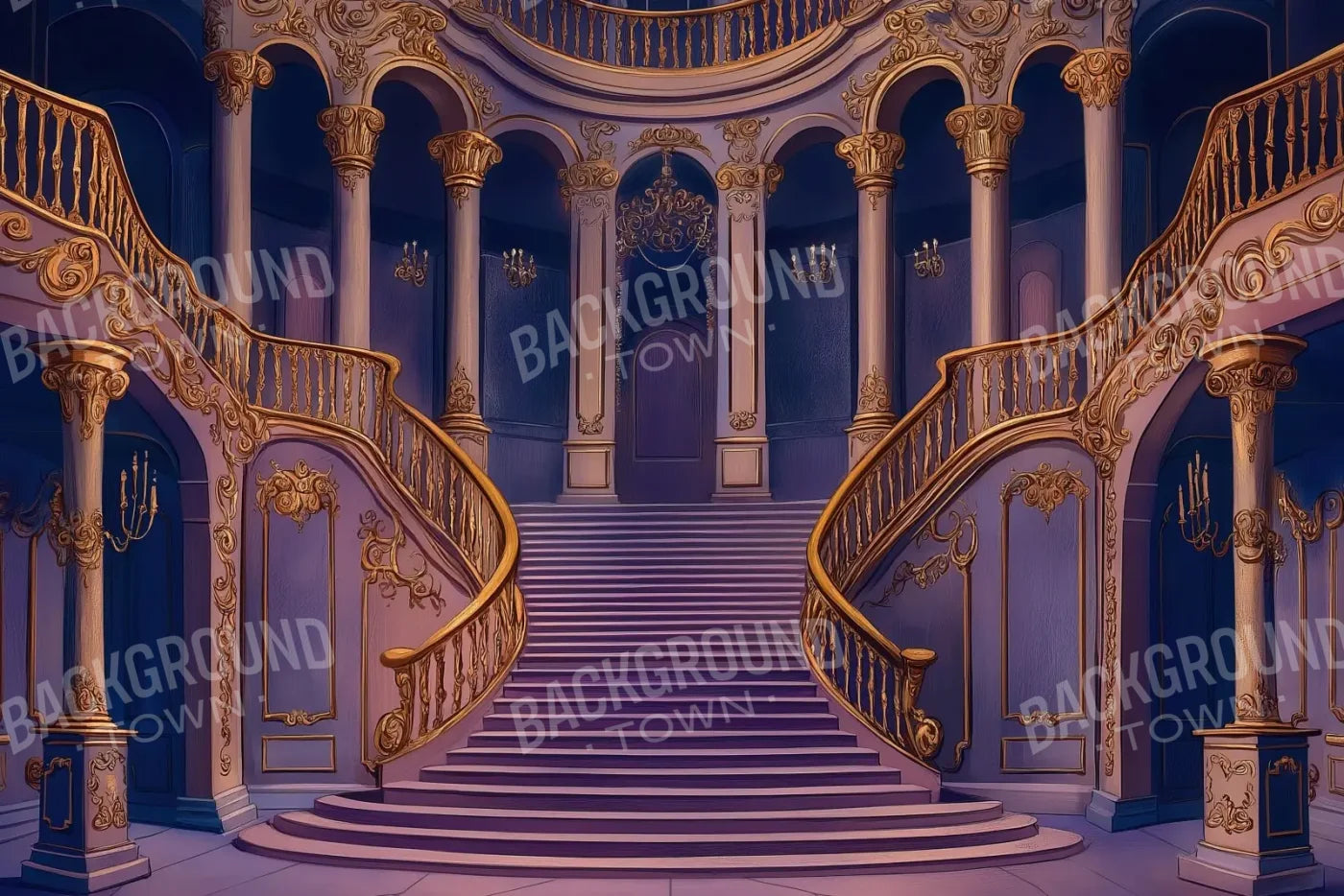 Princess Stairs II 12’x8’ UltraCloth (144 x 96 inch) Backdrop