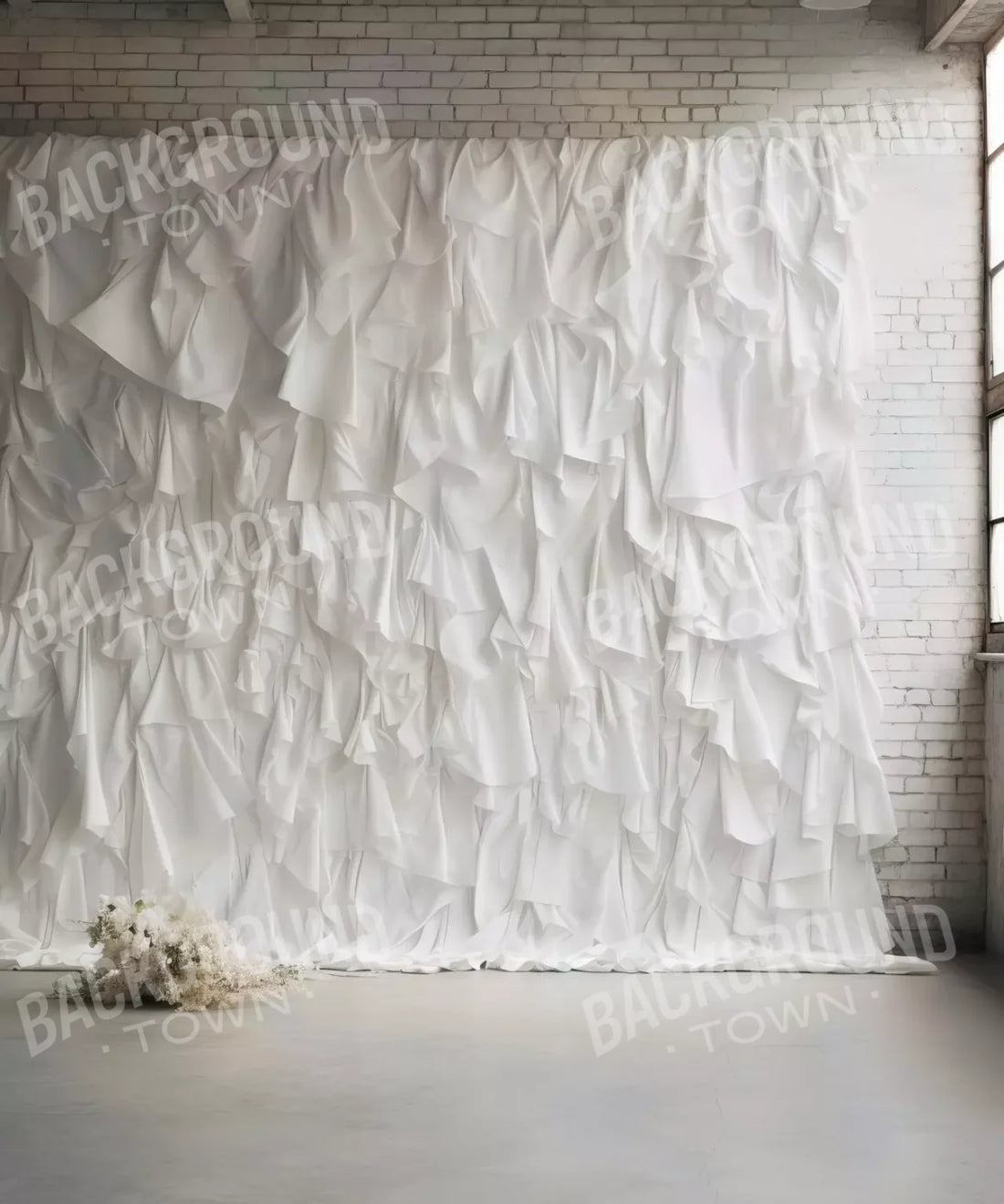 White Elegant Fine Art Backdrop for Photography