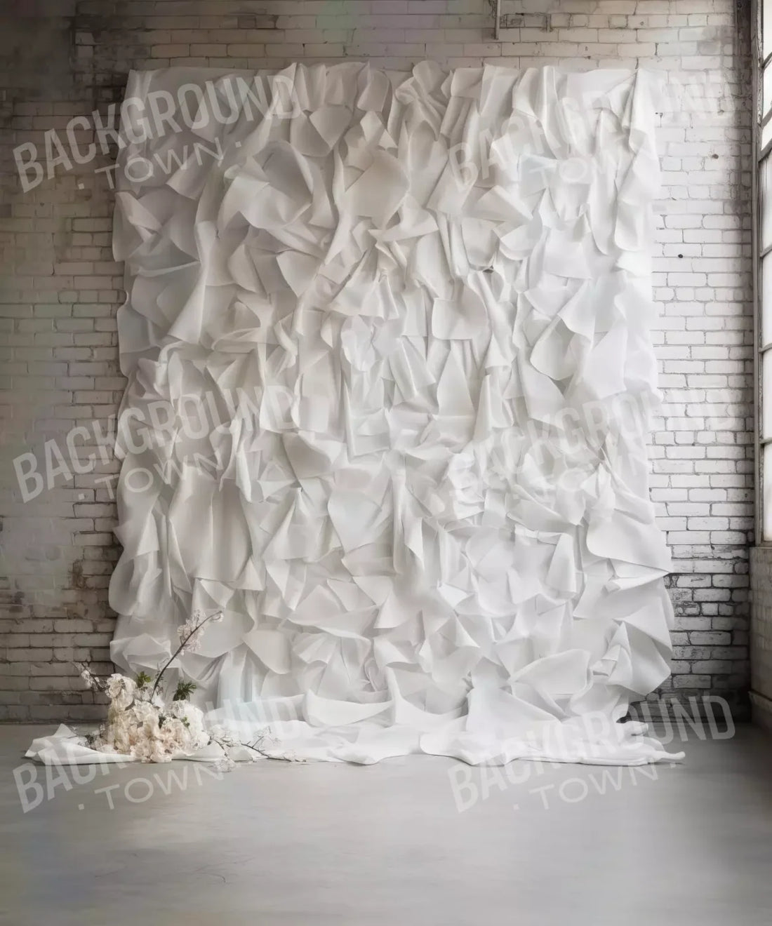 White Elegant Fine Art Backdrop for Photography