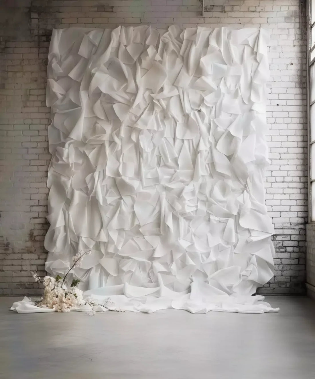 White Elegant Fine Art Backdrop for Photography
