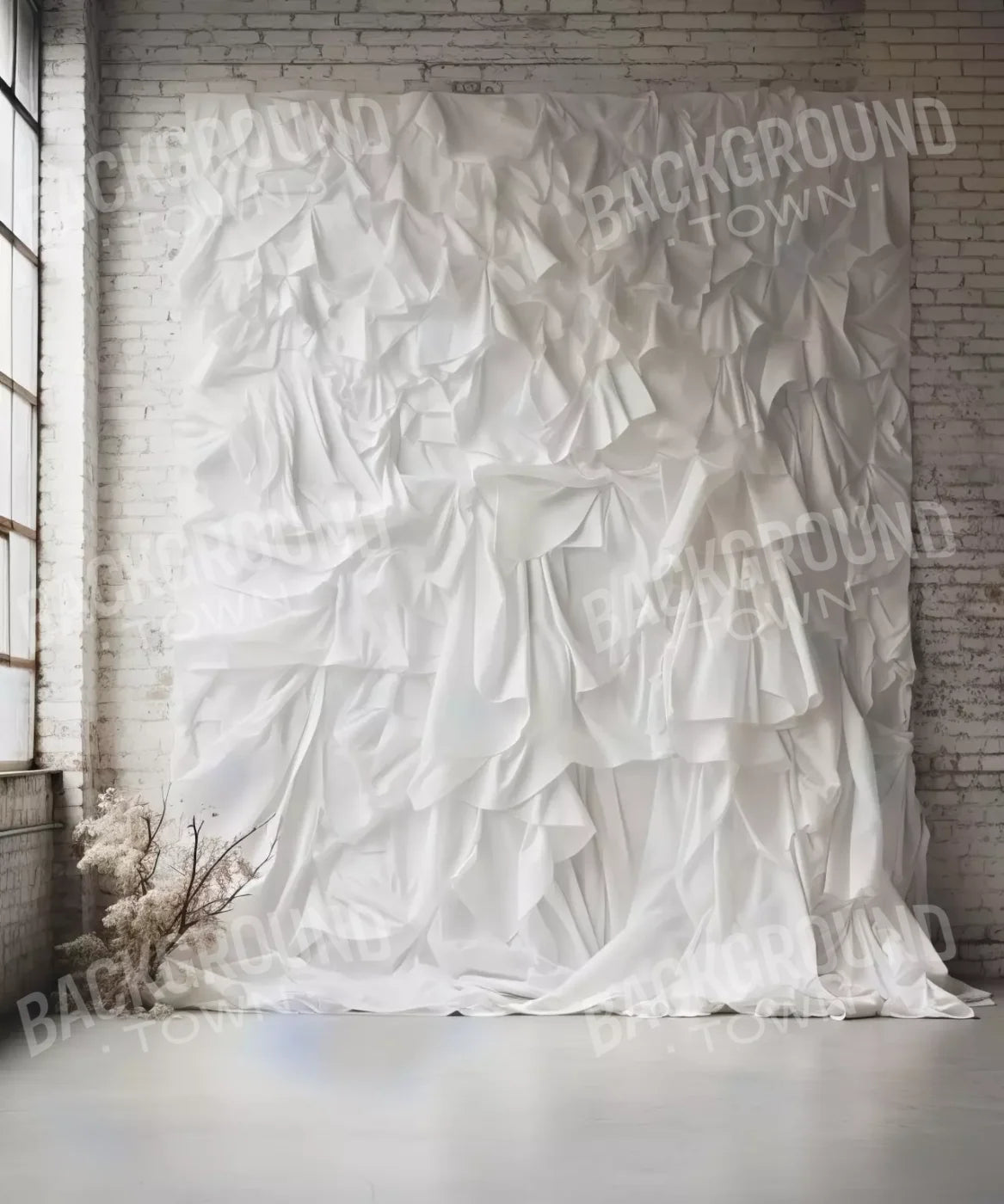 White Elegant Fine Art Backdrop for Photography