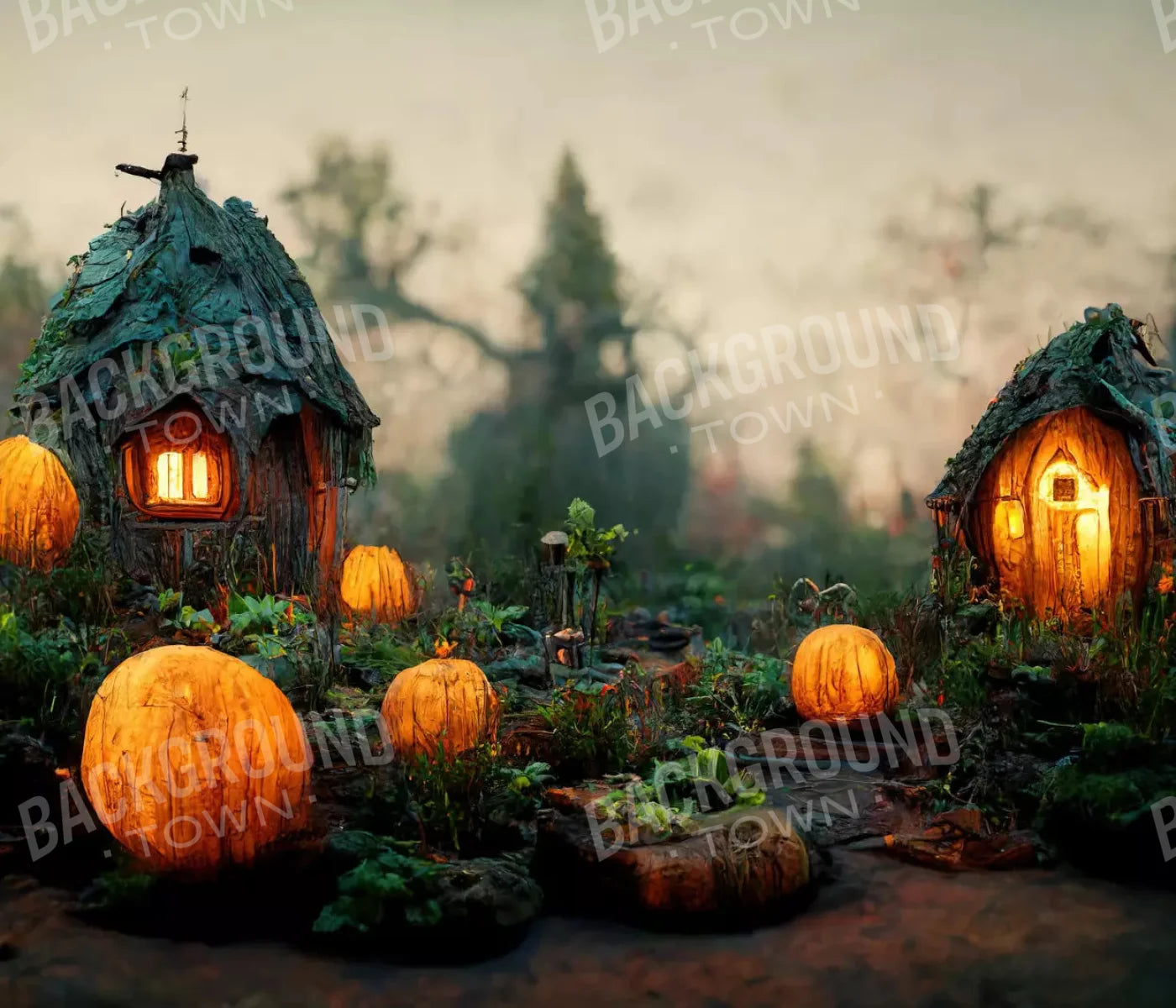 Pumpkin Patch 12X10 Ultracloth ( 144 X 120 Inch ) Backdrop