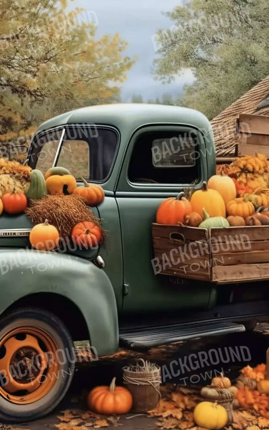 Pumpkin Pickin In Fall Close 10’X16’ Ultracloth (120 X 192 Inch) Backdrop