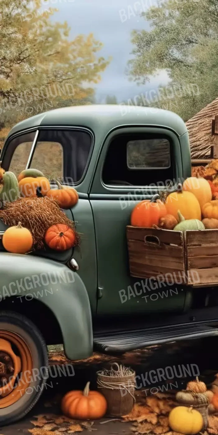 Pumpkin Pickin In Fall Close 10’X20’ Ultracloth (120 X 240 Inch) Backdrop