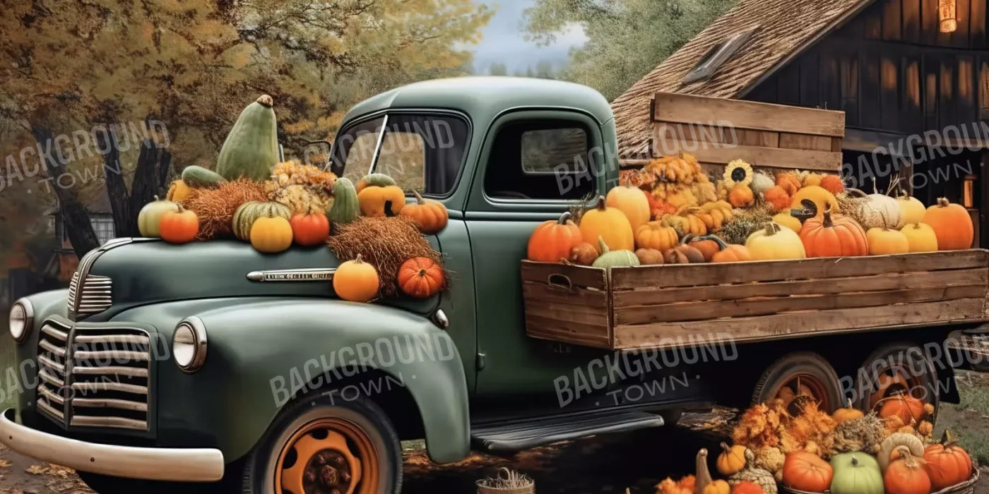 Pumpkin Pickin In Fall Close 16’X8’ Ultracloth (192 X 96 Inch) Backdrop