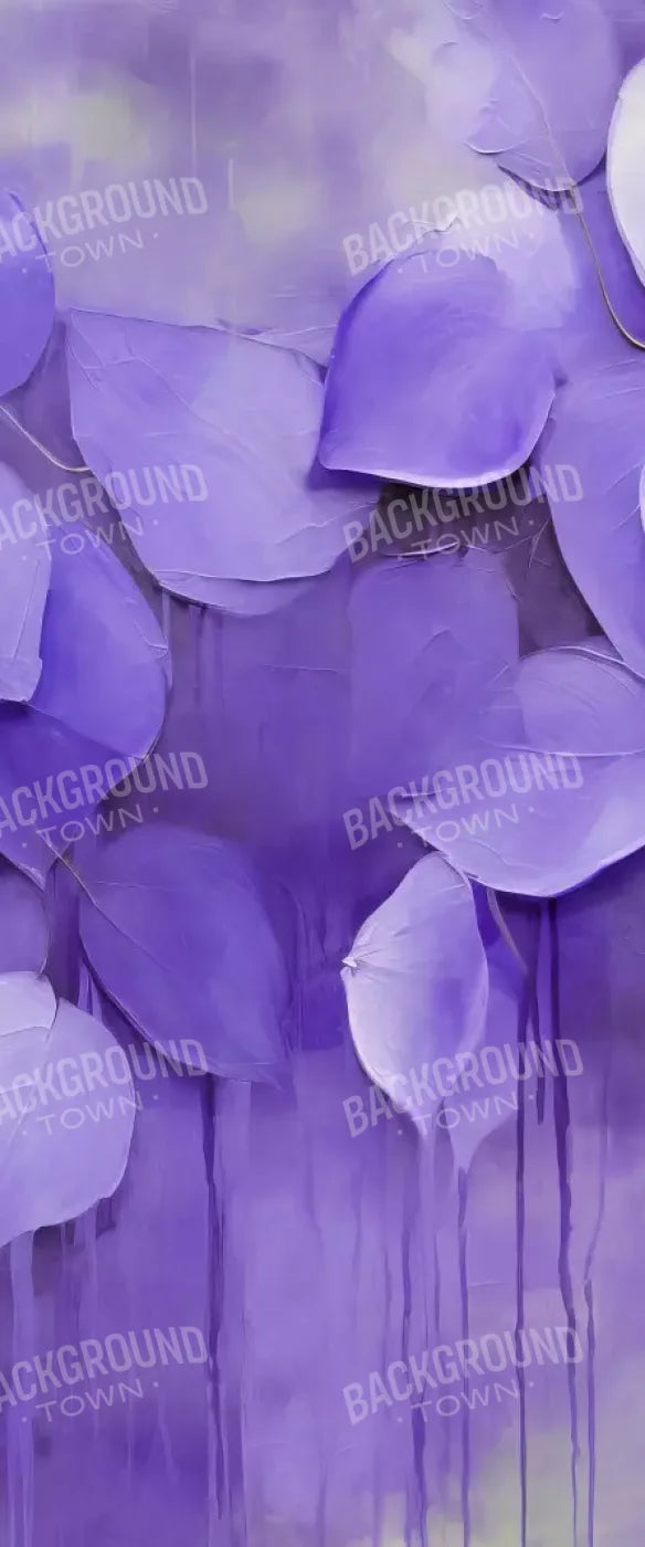 Purple Leaves 5’X12’ Ultracloth For Westcott X-Drop (60 X 144 Inch) Backdrop