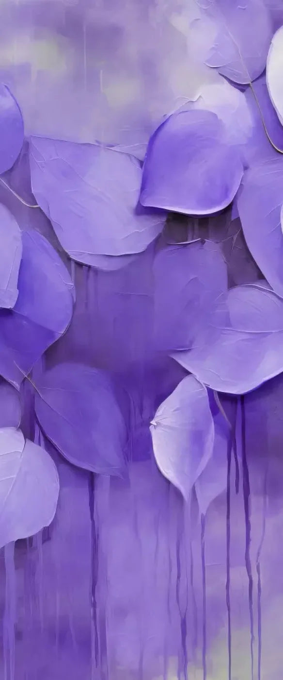 Purple Leaves 5’X12’ Ultracloth For Westcott X-Drop (60 X 144 Inch) Backdrop
