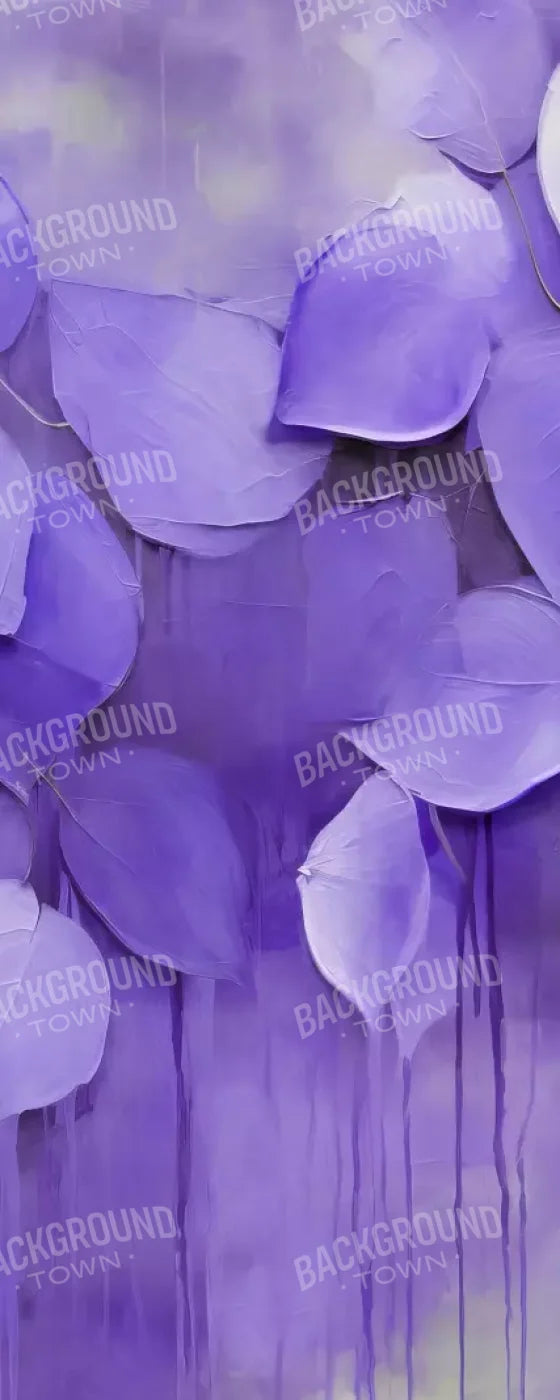 Purple Leaves 8’X20’ Ultracloth (96 X 240 Inch) Backdrop
