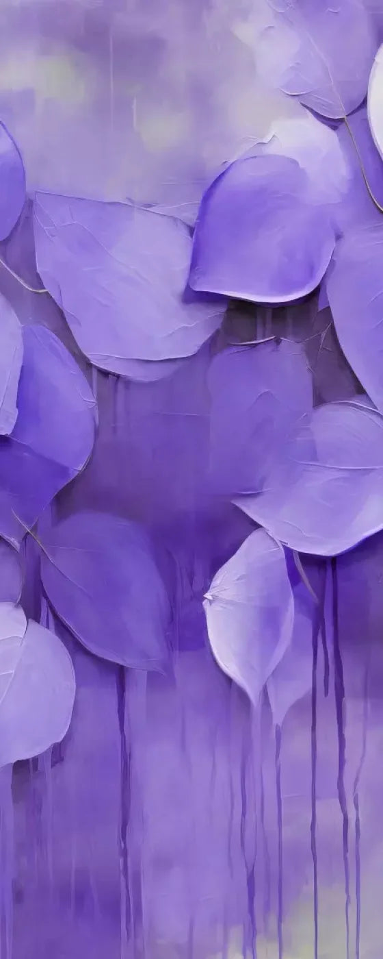 Purple Leaves 8’X20’ Ultracloth (96 X 240 Inch) Backdrop