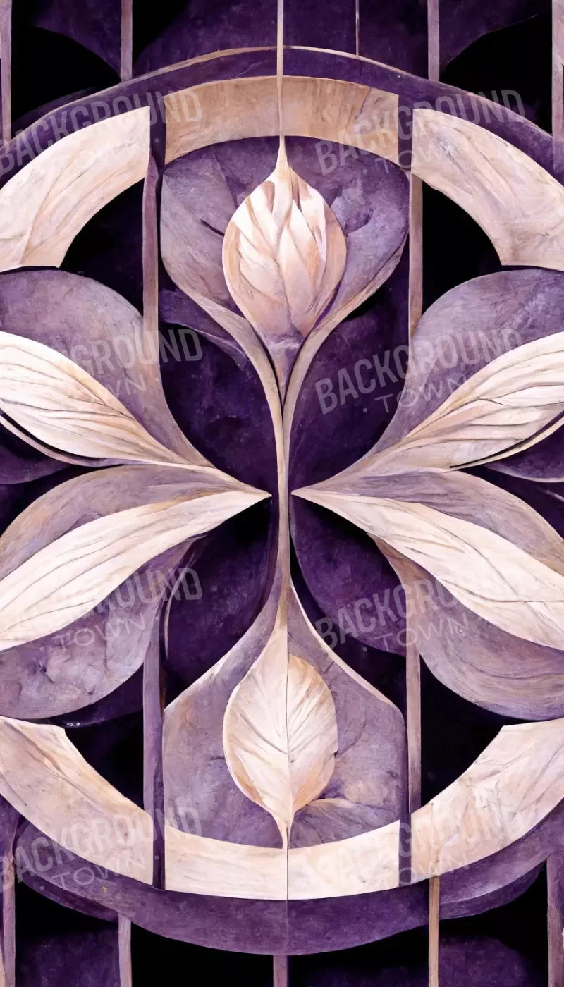 Purple Mediterranean Pattern 8’X14’ Ultracloth (96 X 168 Inch) Backdrop