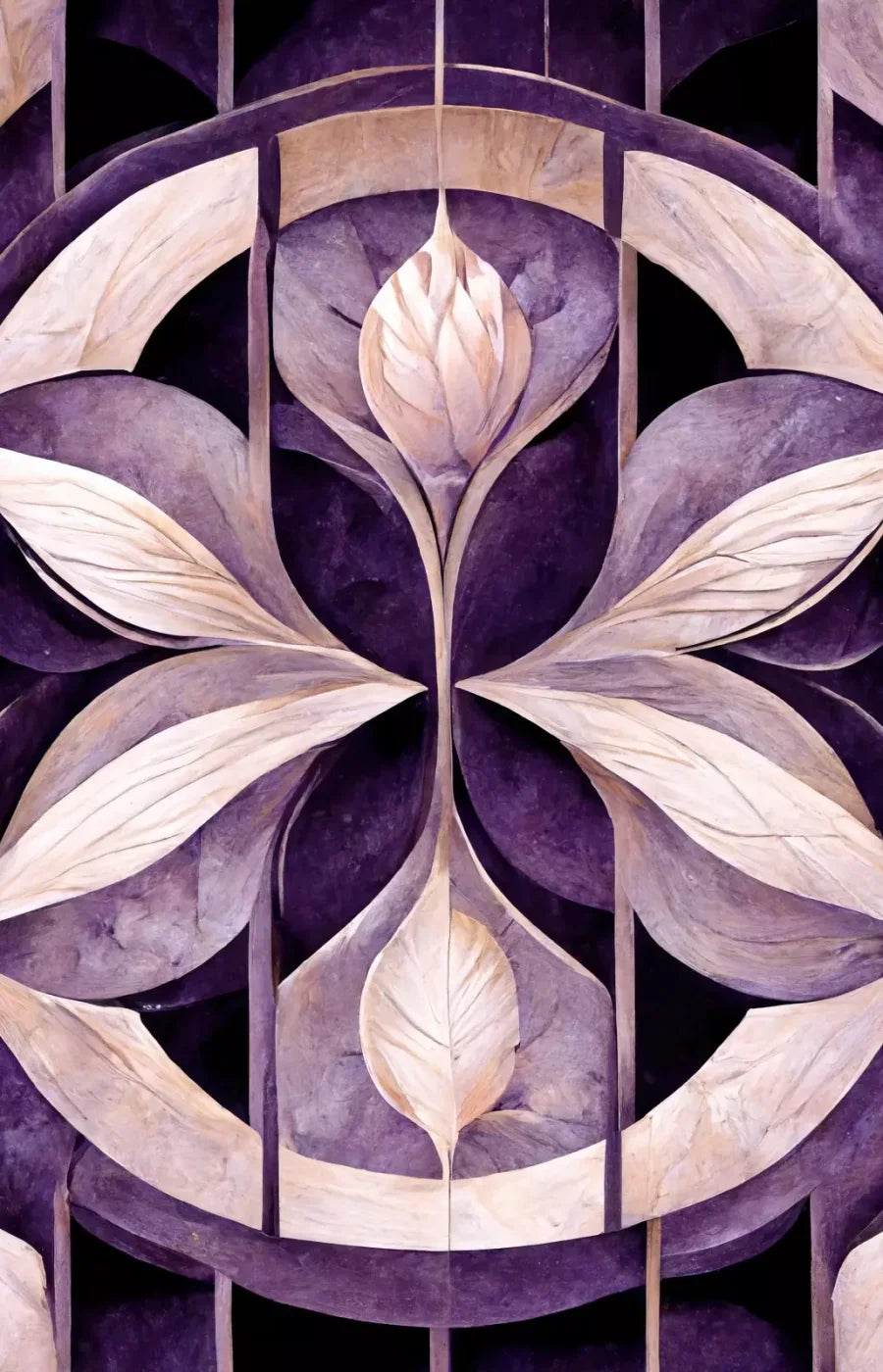 Purple Mediterranean Pattern 9’X14’ Ultracloth (108 X 168 Inch) Backdrop