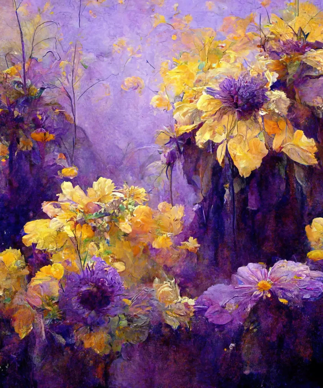 Purple Floral Backdrop for Photography
