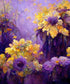 Purple Floral Backdrop for Photography