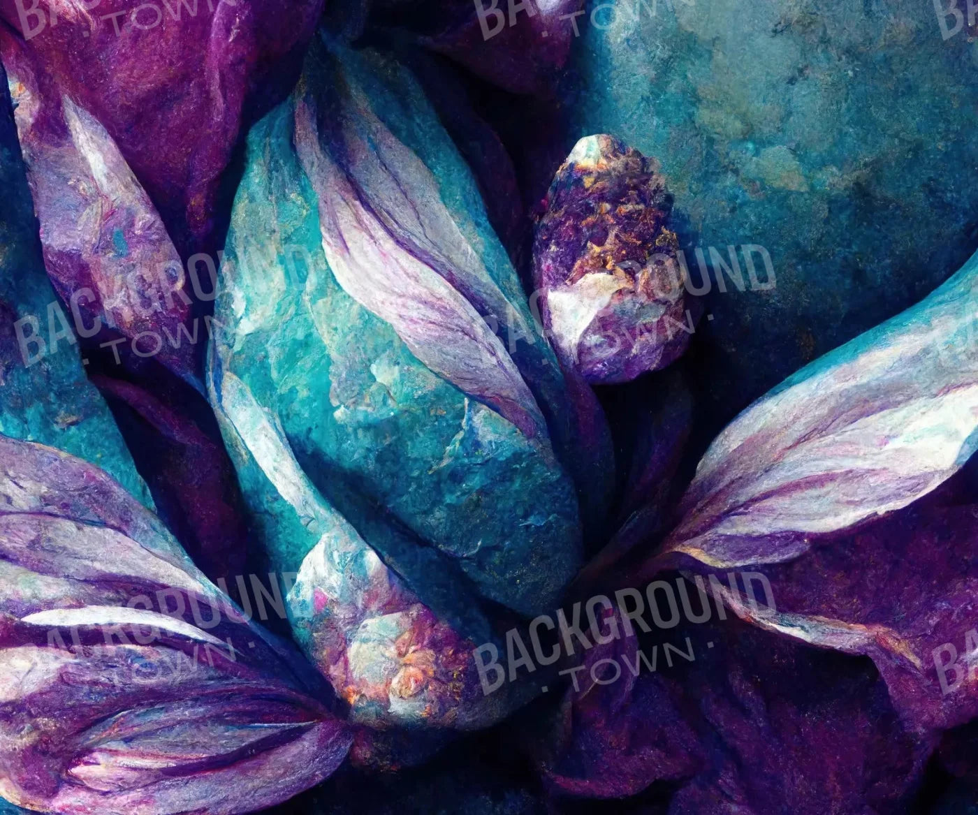 Purple Rain 5X42 Fleece ( 60 X 50 Inch ) Backdrop