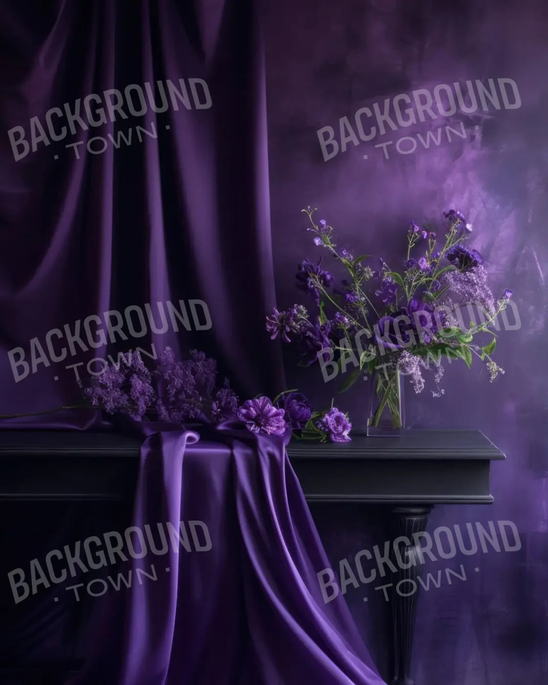Purple Room 8’x10’ Fleece (96 x 120 inch) Backdrop